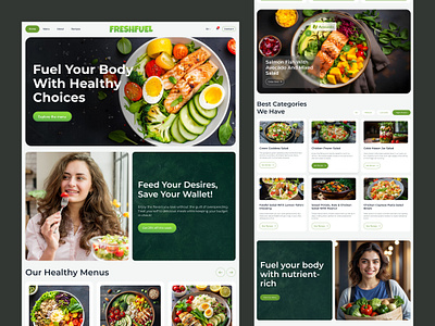 Healthy Food Online Store Design figma website figma website design food food website healthy healthy food healthy salad homepage landingpage modern online store organic food product design salad ui ui design uiux web design website