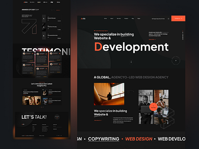 Avix-Digital Agency Web Page agency awesome design branding creative design design illustration top designer typography ui web design