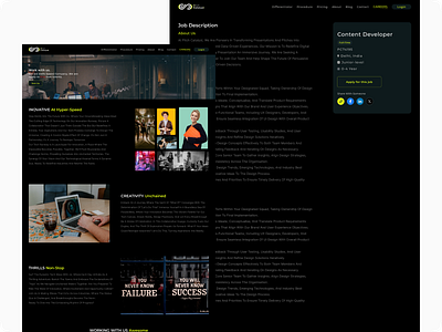 Pitch Catalyst - Career Page Redesign black career career page clean company dark design designer job minimal minimalistic neon search ui ux web web design website