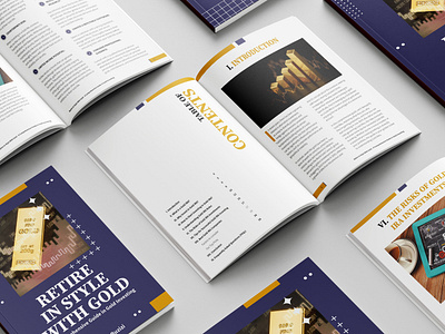 Retire In Style With Gold book layout book mockups book typography cover design creative layouts custom covers design design inspiration ui