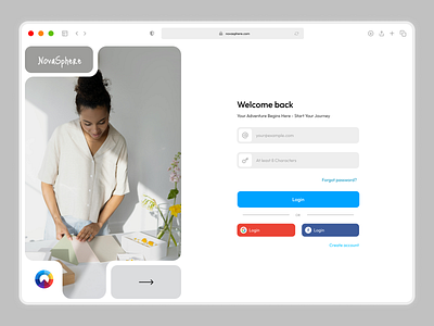 Login page / Sign-in page - web illustration (Desktop) 1440*1024 best dribbble login shot signin trending ui uishot uiux ux web webdesign webpage welcome