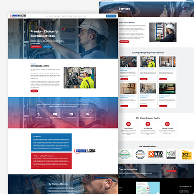Electric service website electric service page design electric service review electric solar website design electric website responsive web design solar website design web design