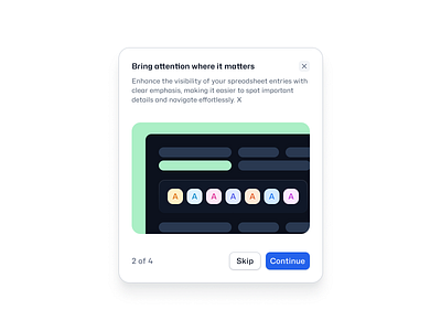 Multi-Step Modal for Feature Onboarding component featurewalkthrough illustrationdesign modal multistepmodal onboardingflow onboardingui saasdesign uicomponents uidesign userinterface