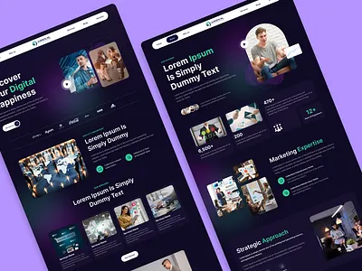 Jurien Marketing Strategy - Marketing Agency Website agency website branding ui uiux web design web developer website website development