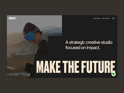 Reny Studio Homepage Upgrades brand design graphic design ux website