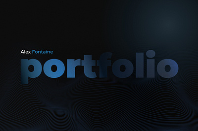 Alex Fontaine Portfolio 2024 branding graphic design logo logofolio portfolio product design typography web design webfolio