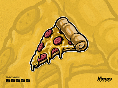 Pizza vector illustration branding cartoon character design fast food food graphic design icon illustration junk food logo mascot menu pizza restaurant ui ux vector