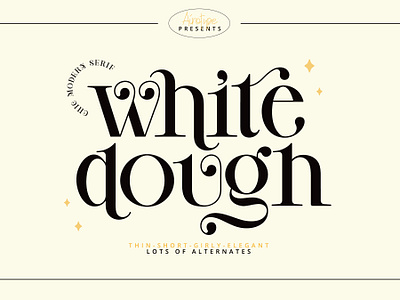 White Dough - Modern Serif Font alternate font beautiful font boho font display font elegant font font fonts glyphs font handwriting lettering ligature modern font retro font serif font swirl font thin font tiny font typeface typography vintage font