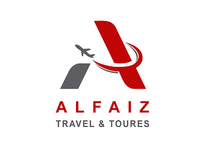 Alfaiz Tour & Travels graphic design logo