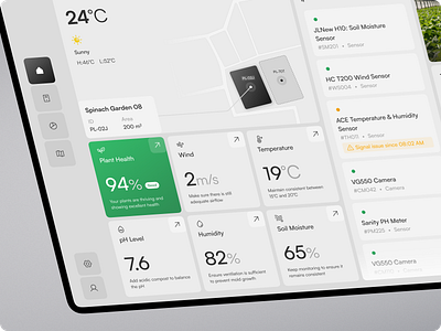 Smart Farm Monitoring Dashboard agriculture agro agro tech agro technology dashboard farmer farming figma green house green house monitoring harvest iot monitoring monitoring app monitoring dashboard remote smart device smart farm ui ui design