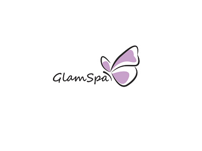 Glamspa graphic design logo