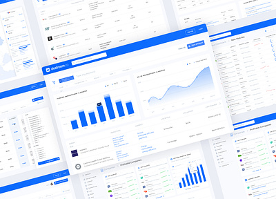 Data visualisation project for a data platform 📊 app clean design ui web website white