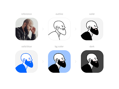 Personal Brand - pfp avatar beard branding illustration logo