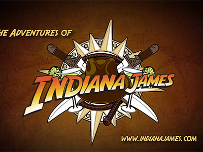 Title Sequence for Indiana James animation end credits logo animation motion graphics motion titles title sequence