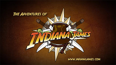 Title Sequence for Indiana James animation end credits logo animation motion graphics motion titles title sequence