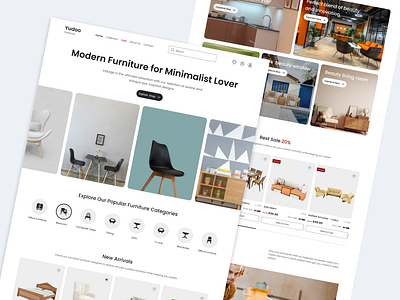 Yudoo - Furniture E-commerce Website degine dribble everyone figma figmaui furniture furniture ui furniture uiux website furniture website ui uiux website website ui website ux