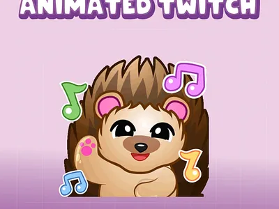 Hedgehog Dancing Animated Emote anime