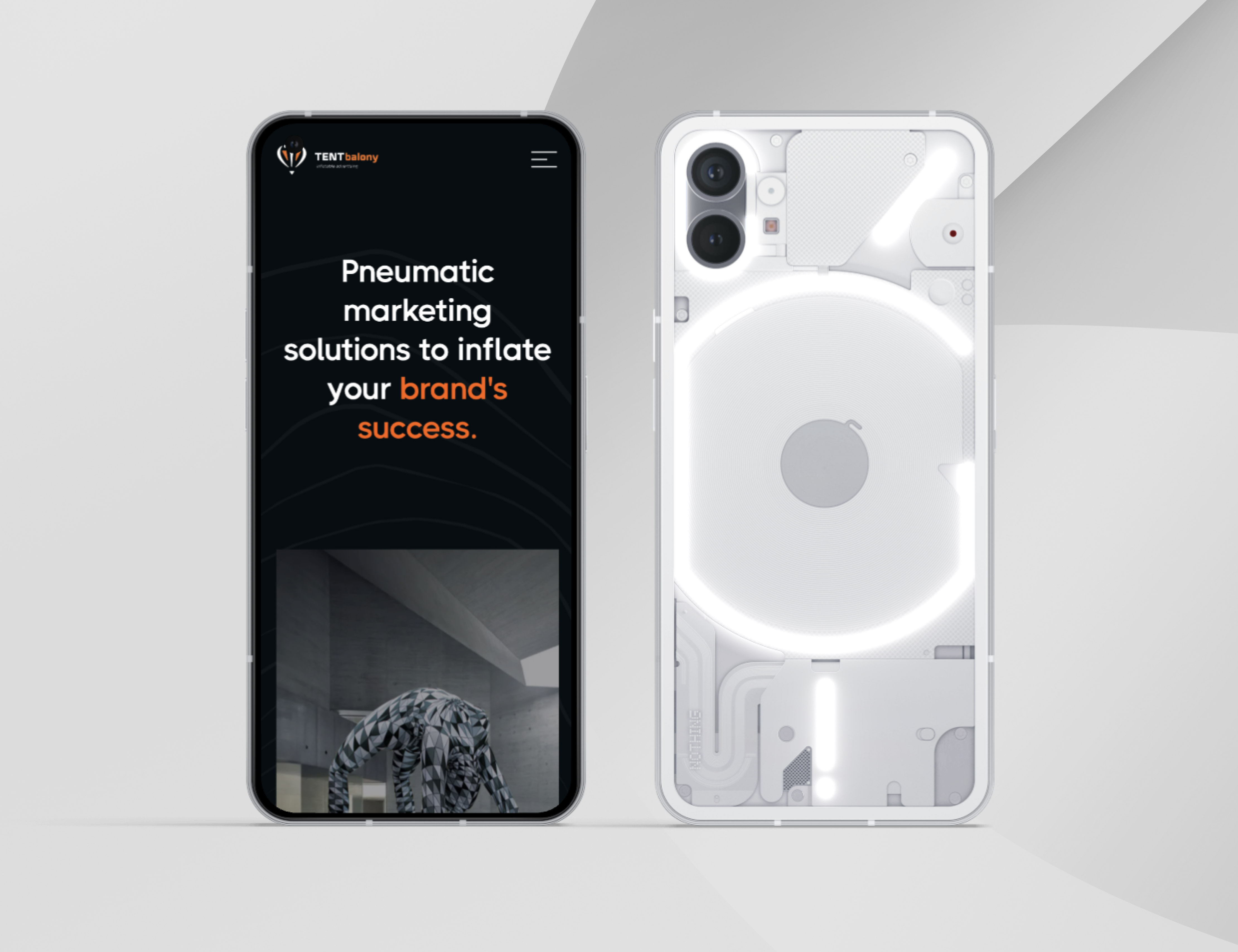 TENT balony branding design webdesign websitedesign wordpress