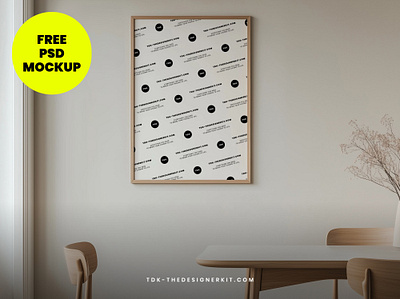 Minimalist A3 Poster Mockup (Free PSD) freebies