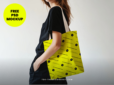 Canvas Tote Bag Mockup (Free PSD) freebies