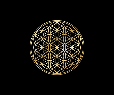 Flower of Life flower of life harmony logo luxury logo sacred geometry logo