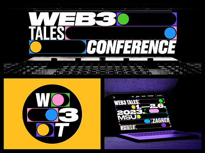 Web3Tales Conference—Visual Identity animation art direction brand brand identity branding color creative logo logo design logotype modern motion motion graphics typography ui web web page website