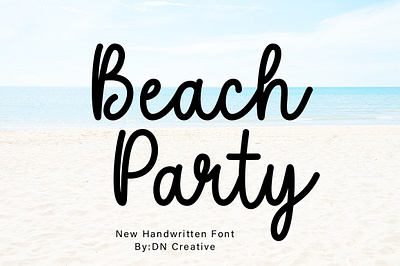 Beach Party Font crafting font cute font handwritten monoline new font script script font