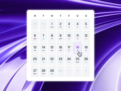 turing UI Kit: AI Smart Healthcare App | Nutrition Calendar UIUX ai health companion app ai healthcare app calendar calendar app calendar interface calendar ui clean date picker date picker ui figma ui kit healthcare ui kit minimal modern nutrition calendar purple schedule ui violet virtual care virtual care app virtualcare ui