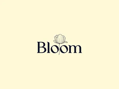 Font logo Bloom shop branding design graphic design illustration lettering logo typography vector