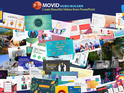 Movid Video Builder PowerPoint Template animation builder powerpoint social media template video