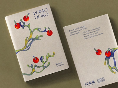 Pomodoro; About Italian Cuisine book design graphic design