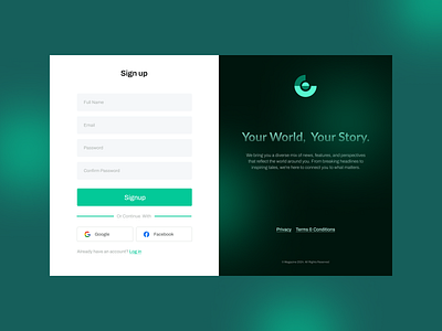 Sign up Form daily ui 001 login ui web design