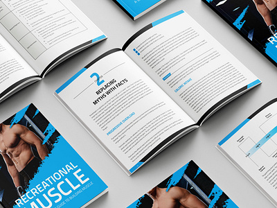 Recreational Mucle book layout book mockups book typography cover design creative layouts custom covers design design inspiration graphic design illustration ui