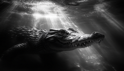 Crocodiles 3d 3d visualization logo