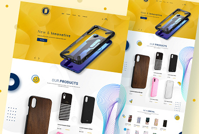 Mobile Cover E-Commerce ecommerce graphic design mobile cover ui website design