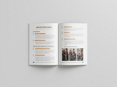 Welcome to the Kinetafit Family book layout book mockups book typography cover design creative layout creative layouts custom covers design design inspiration editorial design fitness book gym book illustration minilist modern layout print design ui