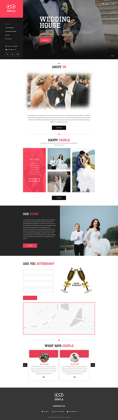 Wedding House Website graphic design ui wedding house website