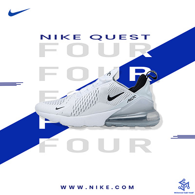 Dynamic Footwear Ad: Nike Quest 4 advertising branding graphic design