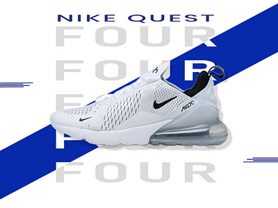 Dynamic Footwear Ad: Nike Quest 4 advertising branding graphic design