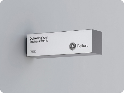 Reliant©. AI-Driven Optimization. 3.0 3d ai brand branding design graphic design identity logo optimtzation reliant web workflow