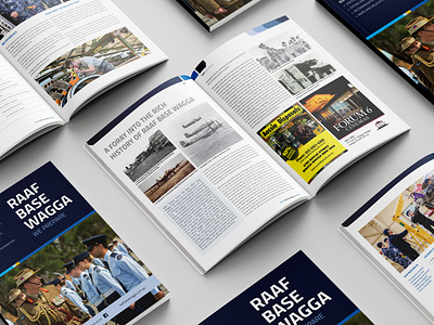 RAAF Base Wagga book layout book mockups book typesetting book typography cover design creative cover creative layouts custom covers design design inspiration editorial design hardcover design magazine layout page format print layout typography layout ui