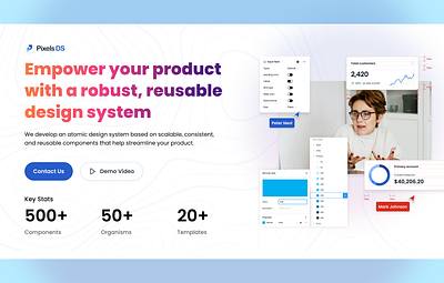 Pixels Atomic Design System atomic design system component component library design system figma components figma design system reusable component