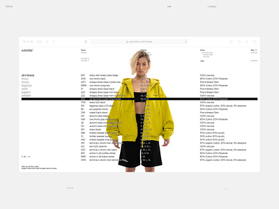 catalog page online store [e-commerce] animation cart catalog catalog page clothing design e commerce fashion filter list minimal online shop online store product card shopping ui ui design web design