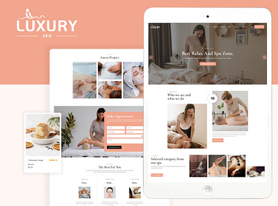 LuxurySpa - Spa & Beauty HTML Template beauty beauty salon beauty shop beauty spa cosmetics health luxury massage physiotherapy skin treatment skincare spa spa booking spa center wellness