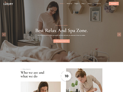 LuxurySpa - Spa & Beauty HTML Template beauty beauty salon beauty shop beauty spa cosmetics health luxury massage physiotherapy skin treatment skincare spa spa booking spa center wellness