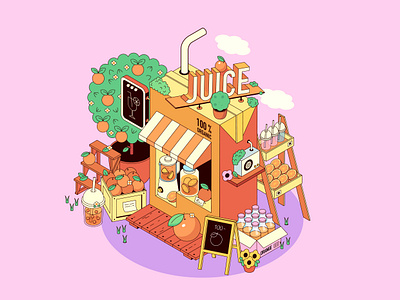 Orange shop juice