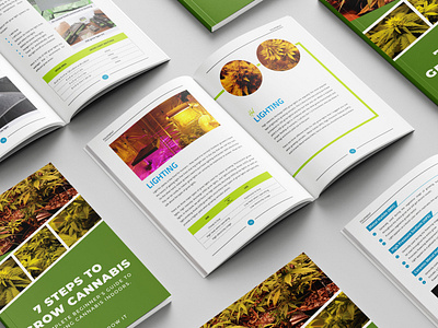 7 Steps To Grow Cannabis book layout book mockups book typesetting book typography cover design creative layouts custom covers design design inspiration editorial design illustration magazine cover magazine design magazine layout page design page formatting ui