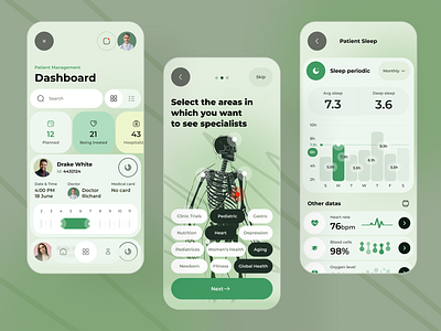 Healthcare service - Mobile app app design clinic doctor health health app healthcare healthcare app hippa medical medicine mobile app ui ux