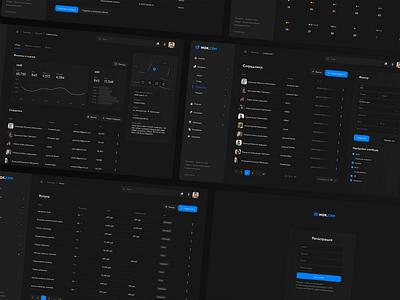 MOK.INC - Dashboard CRM admin app design b2b crm dark dashboard design design system panel product design saas system ui ux