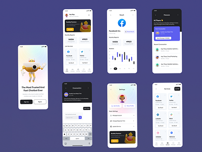 AI Chat App – Mobile ai chat mobile ai ui kit app design artificial intelligence bot chat ai chat app chat app design chat app ui chat application design chat with ai chatbot chatting app conversational conversational ui message app messenger messenger app design mobile chat application robot